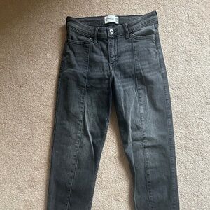 Abercrombie and Fitch Kids Black Mini Mom Jeans Long Length